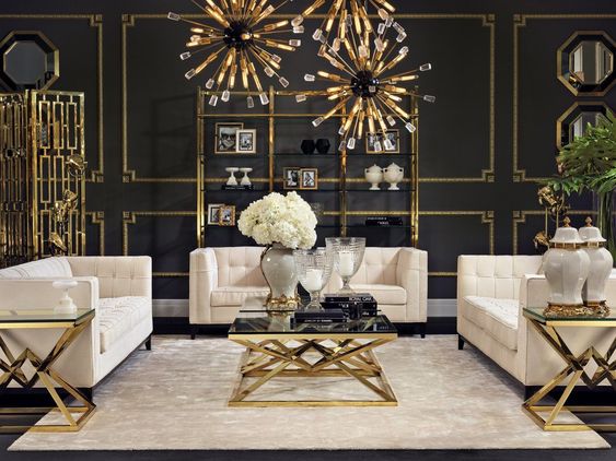 soggiorno art d&eacute;co