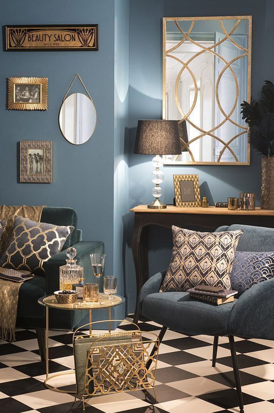 soggiorno art d&eacute;co