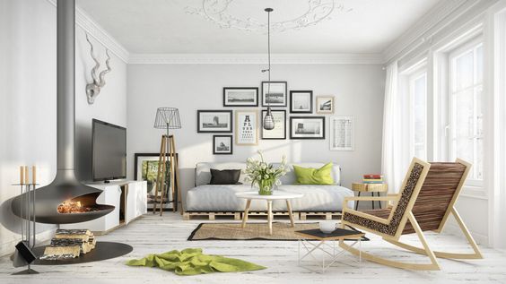 salotto moderno e arredato