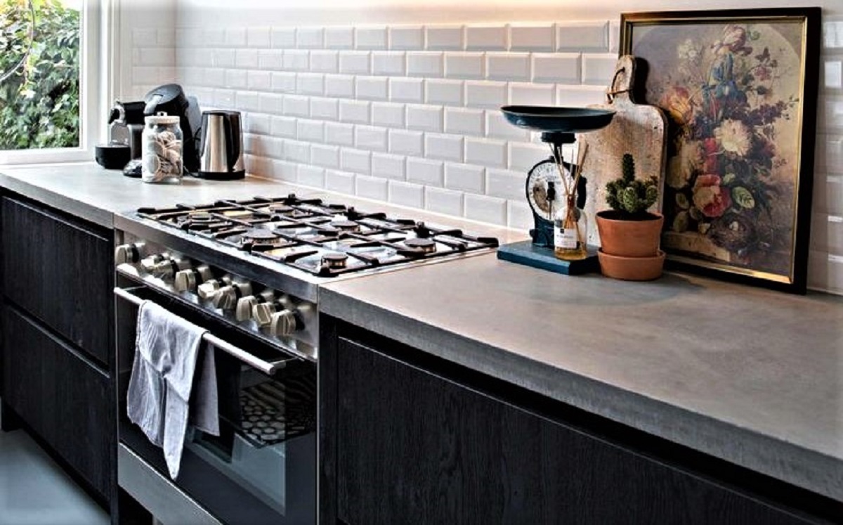 Cemento: perchè sceglierlo per un piano cucina
