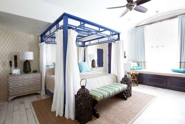 letto in stile mediterraneo