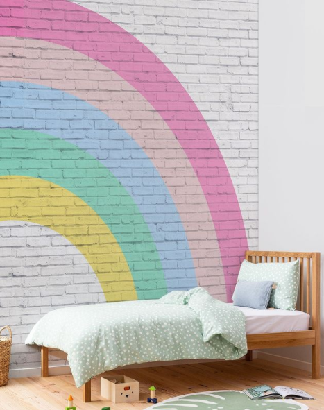 carta da parati bambini arcobaleno
