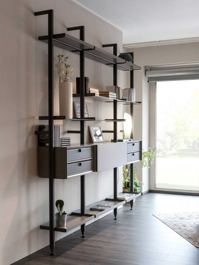 librerie componibili con cassetti
