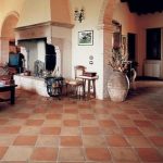 salone pavimento in cotto