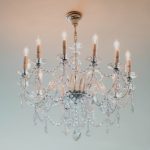 pulire lampadario di cristallo