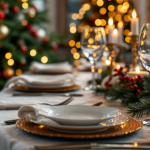 Tavola decorata per un Natale indimenticabile
