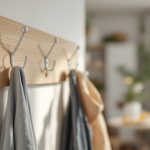 Gancio TJUSIG di IKEA appeso in un ambiente domestico