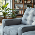 Poltrona letto elegante in un soggiorno moderno