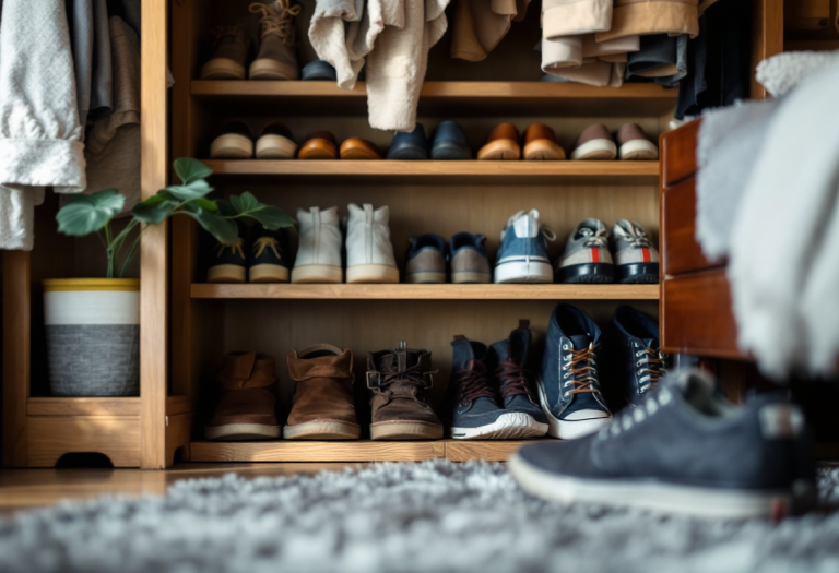 Scarpiera innovativa con design moderno e funzionale