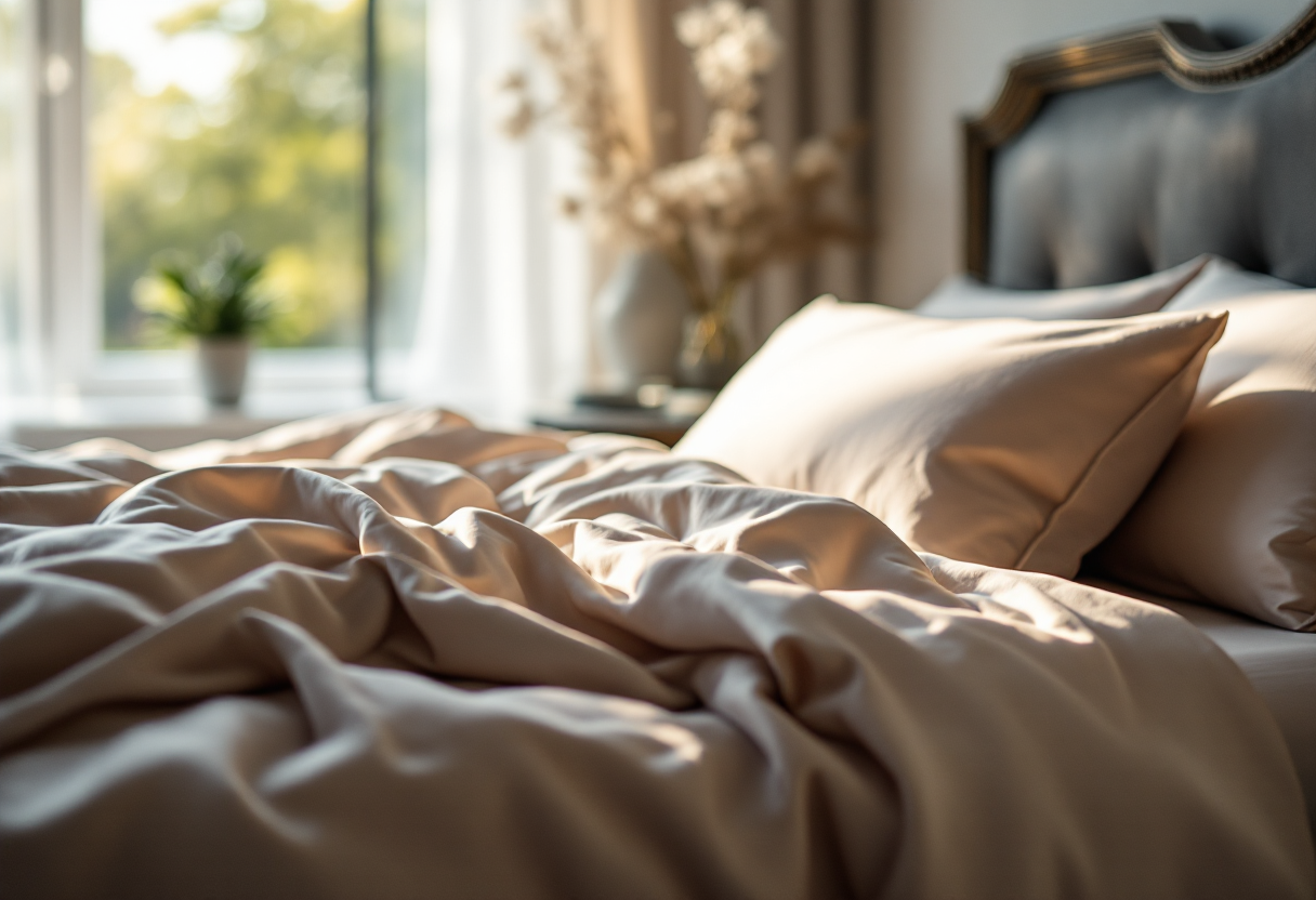 Camera da letto con luce naturale ottimizzata