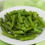 Preparazione fagiolini lessi