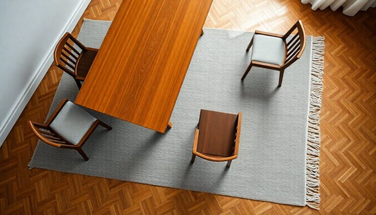 come scegliere il tappeto ideale per la sala da pranzo seguendo la regola dei 60 centimetri 1773064091