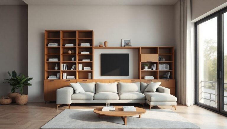 Arreda il living con pareti attrezzate moderne Colombini Casa a Catania