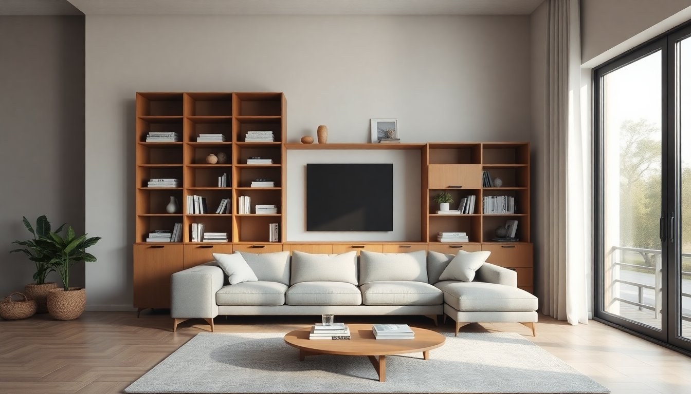 Arreda il living con pareti attrezzate moderne Colombini Casa a Catania
