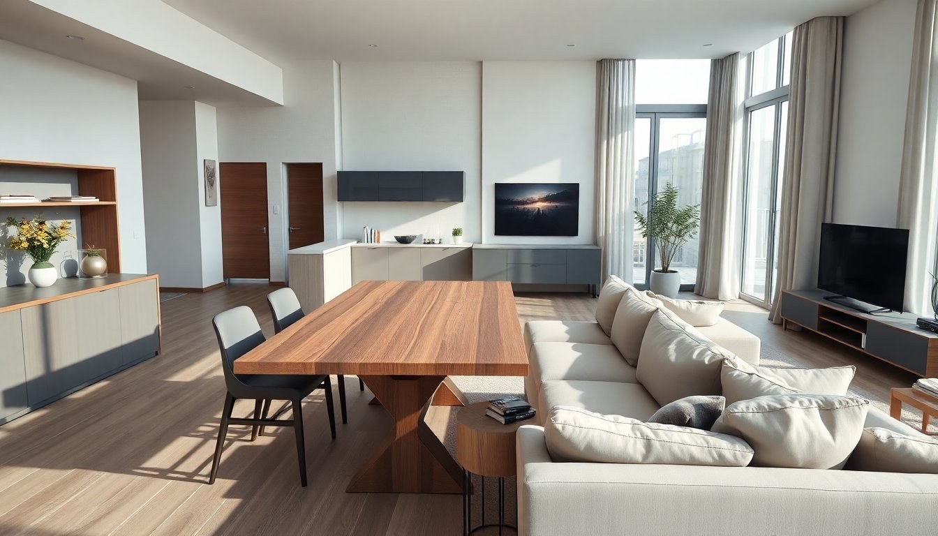A Berlino un progetto di Bruzkus Greenberg trasforma il living partendo dalla zona pranzo