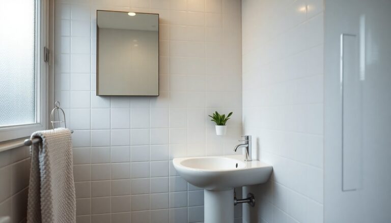 Bagno piccolo: soluzioni salvaspazio con lavabo, luci e specchi contenitore