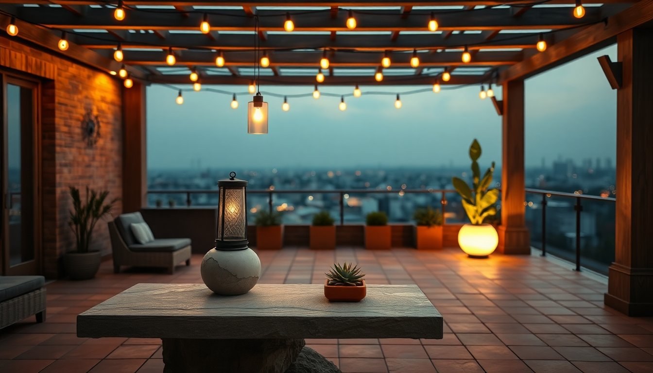 Idee di illuminazione per terrazzi: atmosfere e suggerimenti pratici