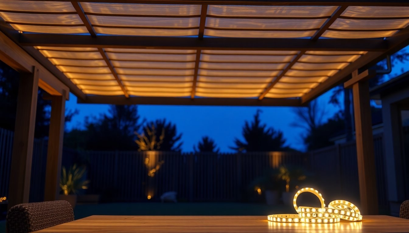 Illuminazione LED per pergola Ombréa: come scegliere il kit giusto
