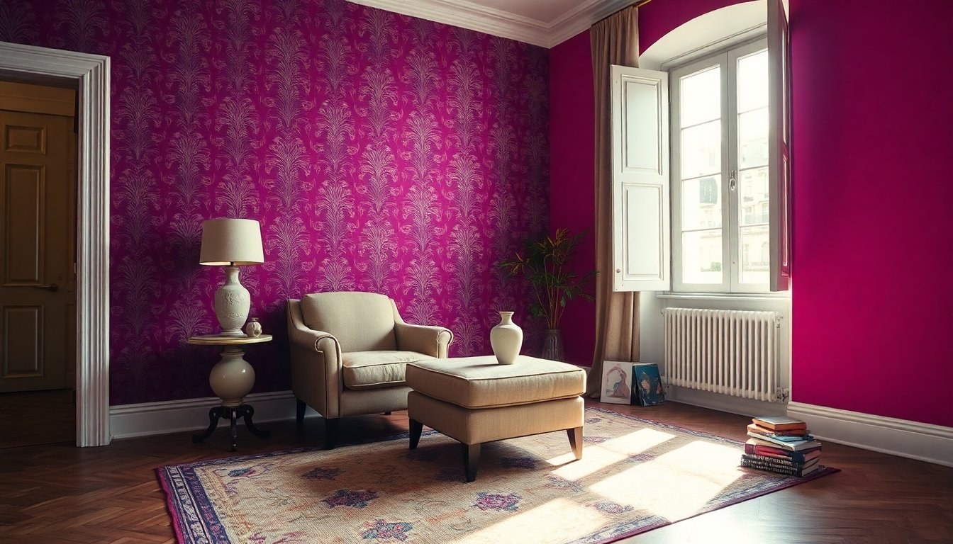 Interni colorati a Milano: come unire vintage, carte da parati e oggetti trovati