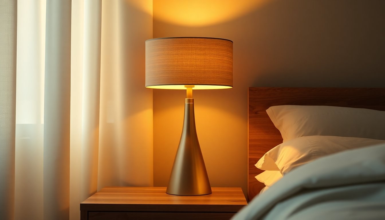 Lampada da comodino e luce della camera da letto: guida pratica tra paralumi, materiali e stratificazione