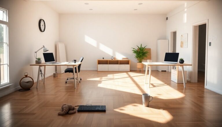 Open space domestico: vantaggi e svantaggi di un ufficio in casa