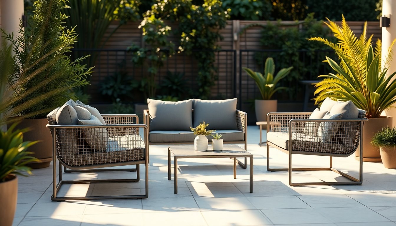 Salotto outdoor Madeira Grey: design, materiali e comfort per terrazzo e giardino
