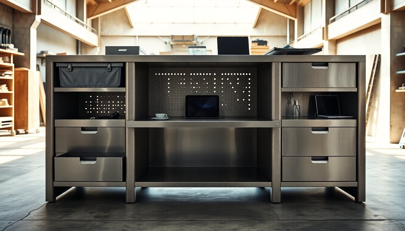 Soluzioni Fami Linea 391: sistemi modulari per officina, pannelli forati e accessori professionali
