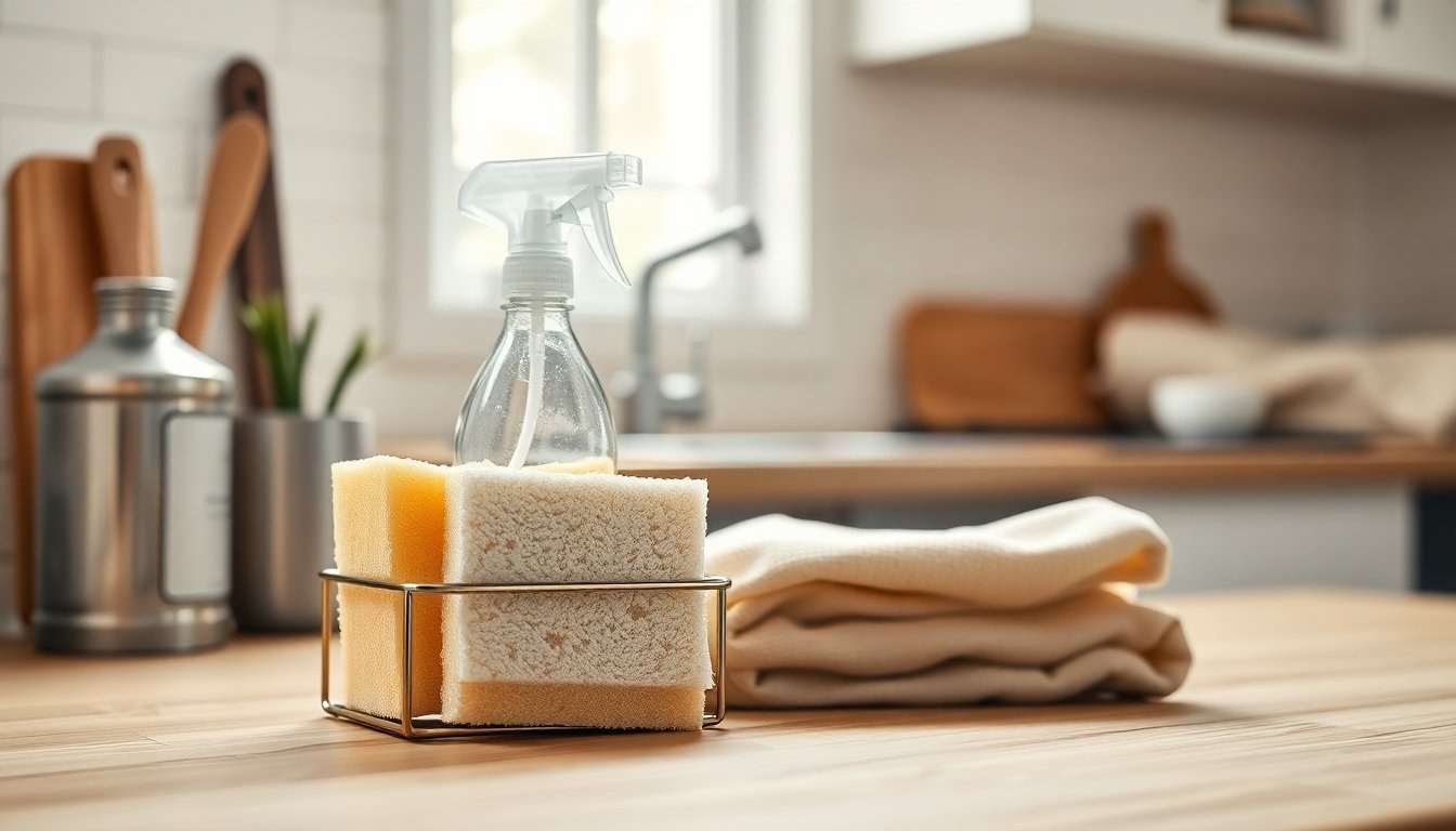 Spugna cucina: confronto materiali, sanificazione e smaltimento
