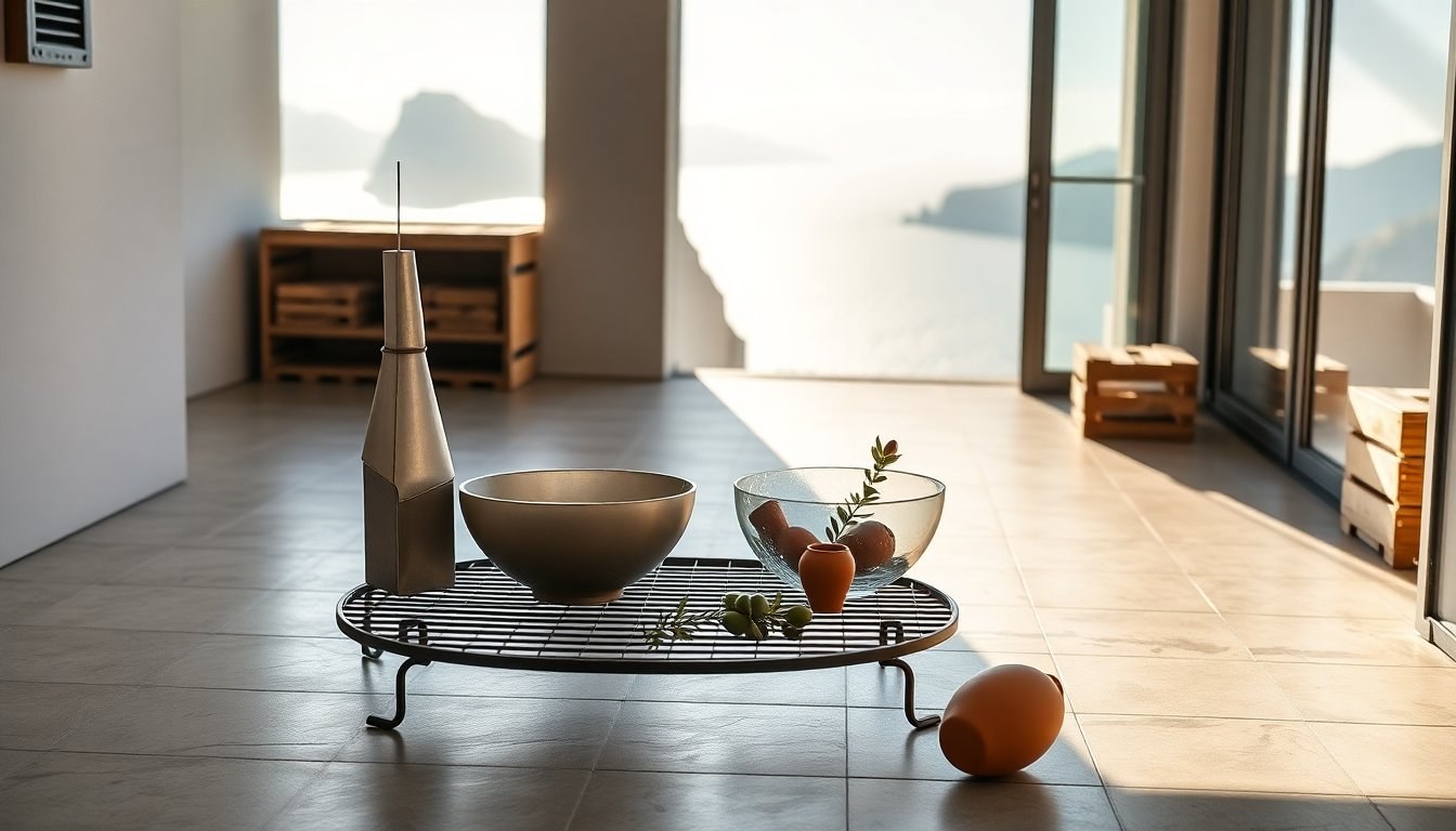Villa a Panarea con terrazza sul tetto e collezione d'arte contemporanea