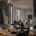 Appartamento a Berlino: la zona pranzo firmata Bruzkus Greenberg come nuovo fulcro del living