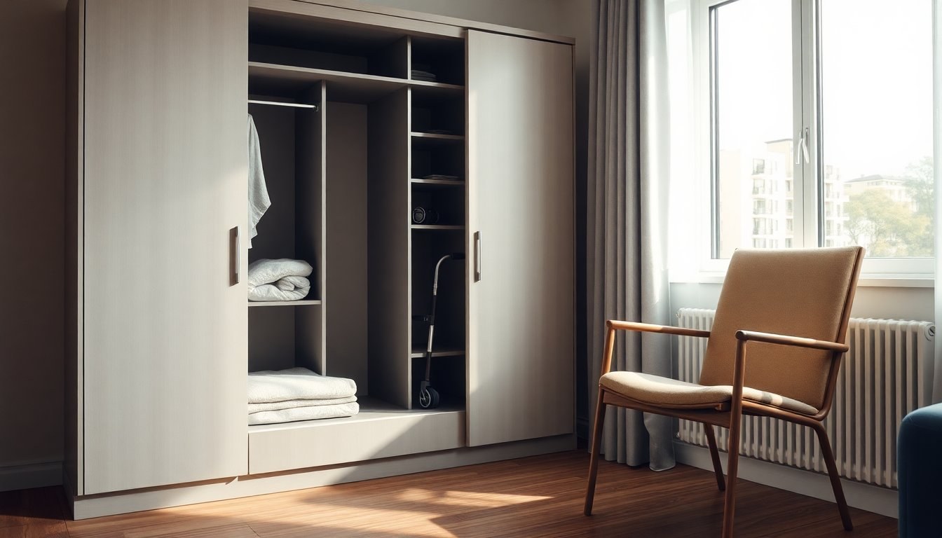 Arredamento casa di riposo: scegliere armadi funzionali per autonomia e sicurezza