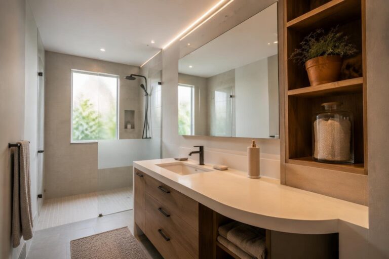 Bagno mini ma raffinato: guida a layout, doccia e finiture