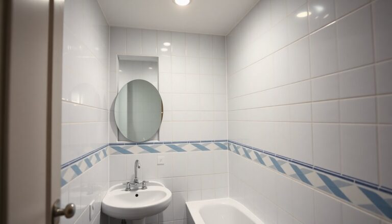 Bagno piccolo: colori, nicchie, specchi e piastrelle smart