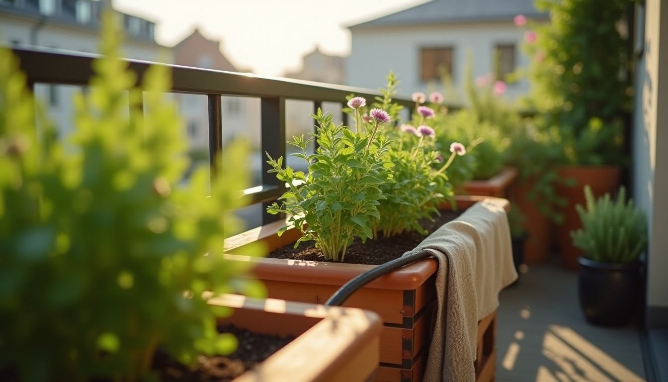 Balcone giardino passo passo: esposizione, vasi, goccia