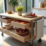 Carrelli da cucina belli e pratici: idee d’uso in casa e scelte di materiali