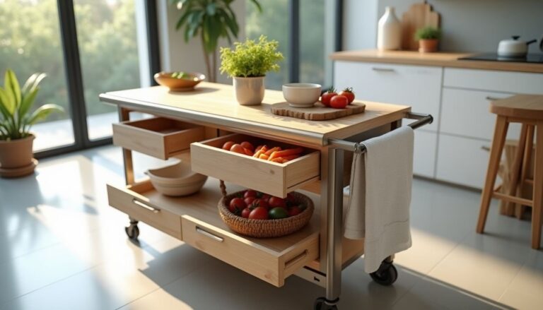 Carrelli da cucina belli e pratici: idee d’uso in casa e scelte di materiali
