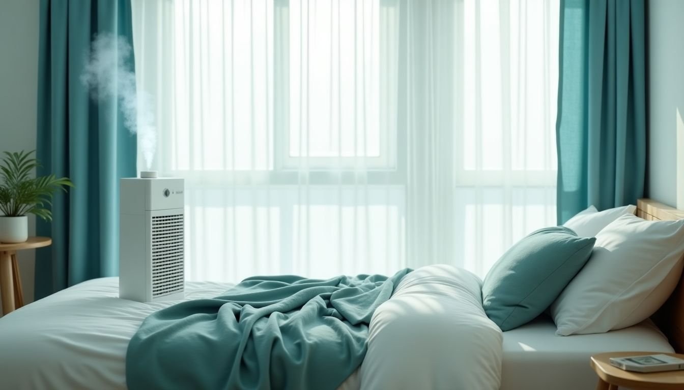 Come creare un microclima naturale in camera con tessili traspiranti e palette fredde