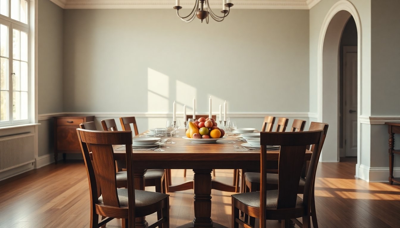 Come scegliere tavolo e sedie per una sala da pranzo accogliente