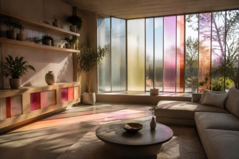 Come usare plexiglass e vetro colorato per rendere la casa più luminosa