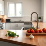 Cucina abitabile: flussi chiari con L, U, isola e penisola