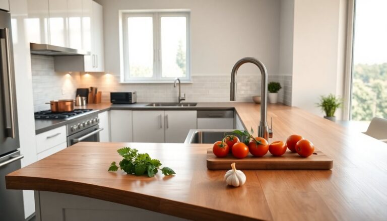 Cucina abitabile: flussi chiari con L, U, isola e penisola