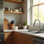 Cucina efficiente per famiglie: triangolo di lavoro e flussi
