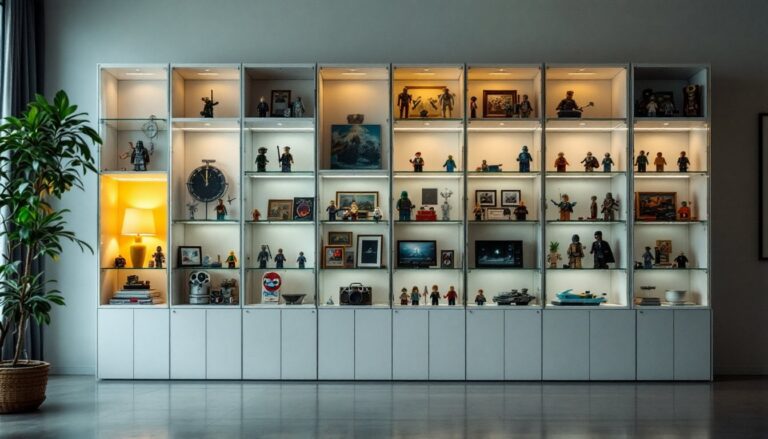 Esporre Lego, action figure e memorabilia con un mood da gallery