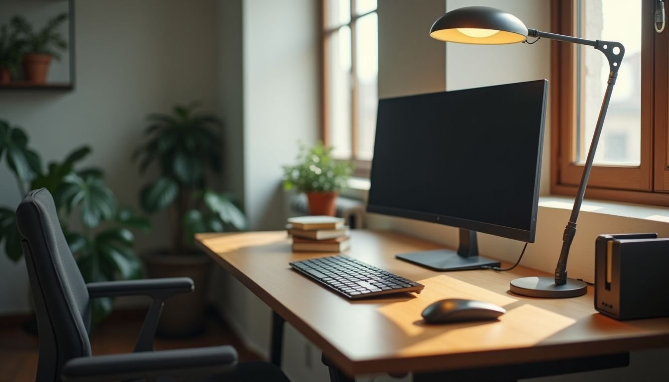 Home office ergonomico in piccoli spazi: layout, luce e ordine