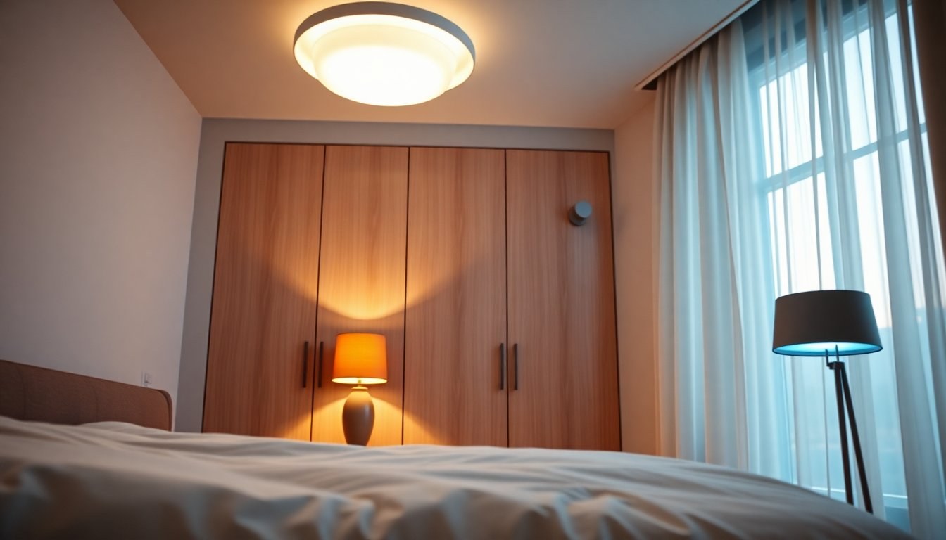 Illuminazione camera da letto: layering, colori e dimmer