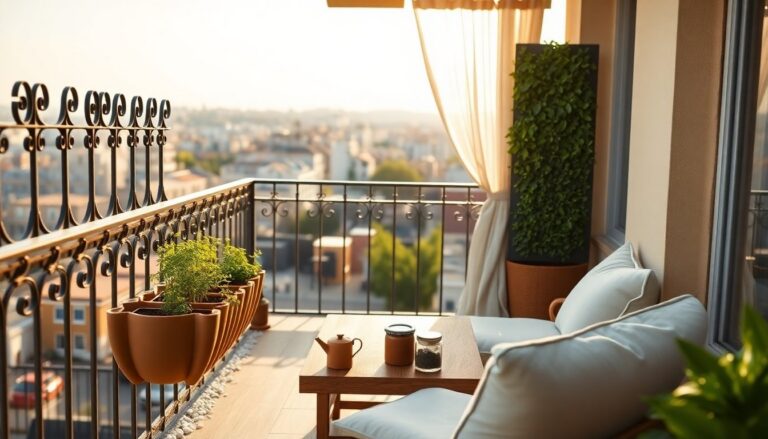 Micro-giardino in balcone: privacy e comfort senza lavori