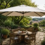Ombrellone da esterno 3x3 m con palo laterale: comfort e stile per il tuo giardino