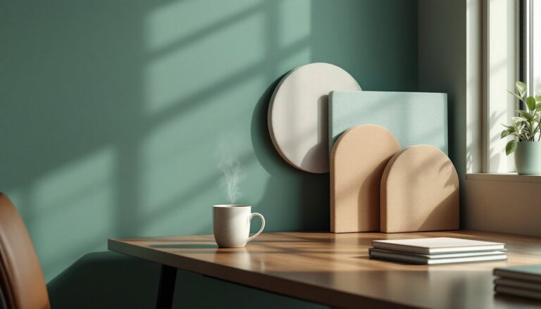 Palette e fonoassorbenti per concentrazione in ufficio
