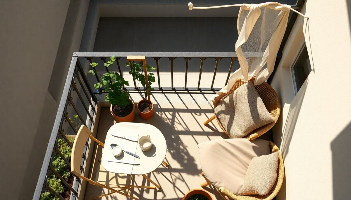 Terrazzo piccolo: come creare ombra, verde e tre micro-zone