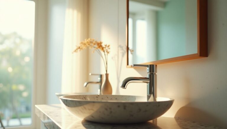 Trasforma il bagno con un elemento chiave: rubinetti, specchi e lavabi a contrasto
